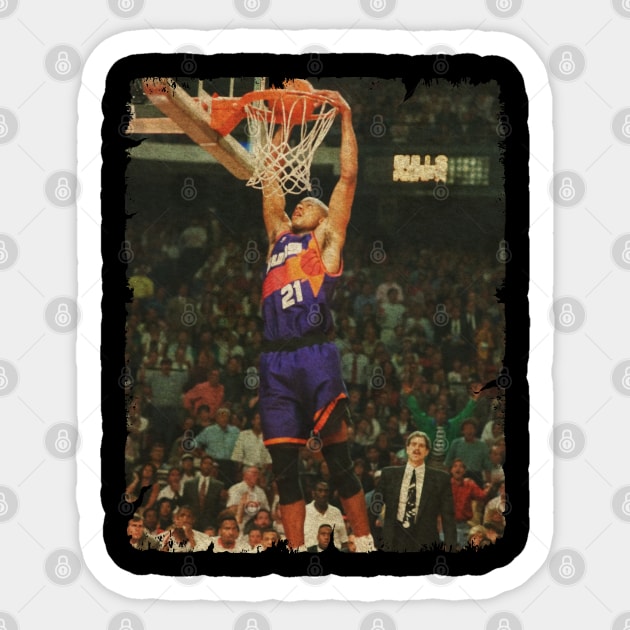 Richard Dumas 1993 NBA Finals vs The Bulls Sticker by MJ23STORE